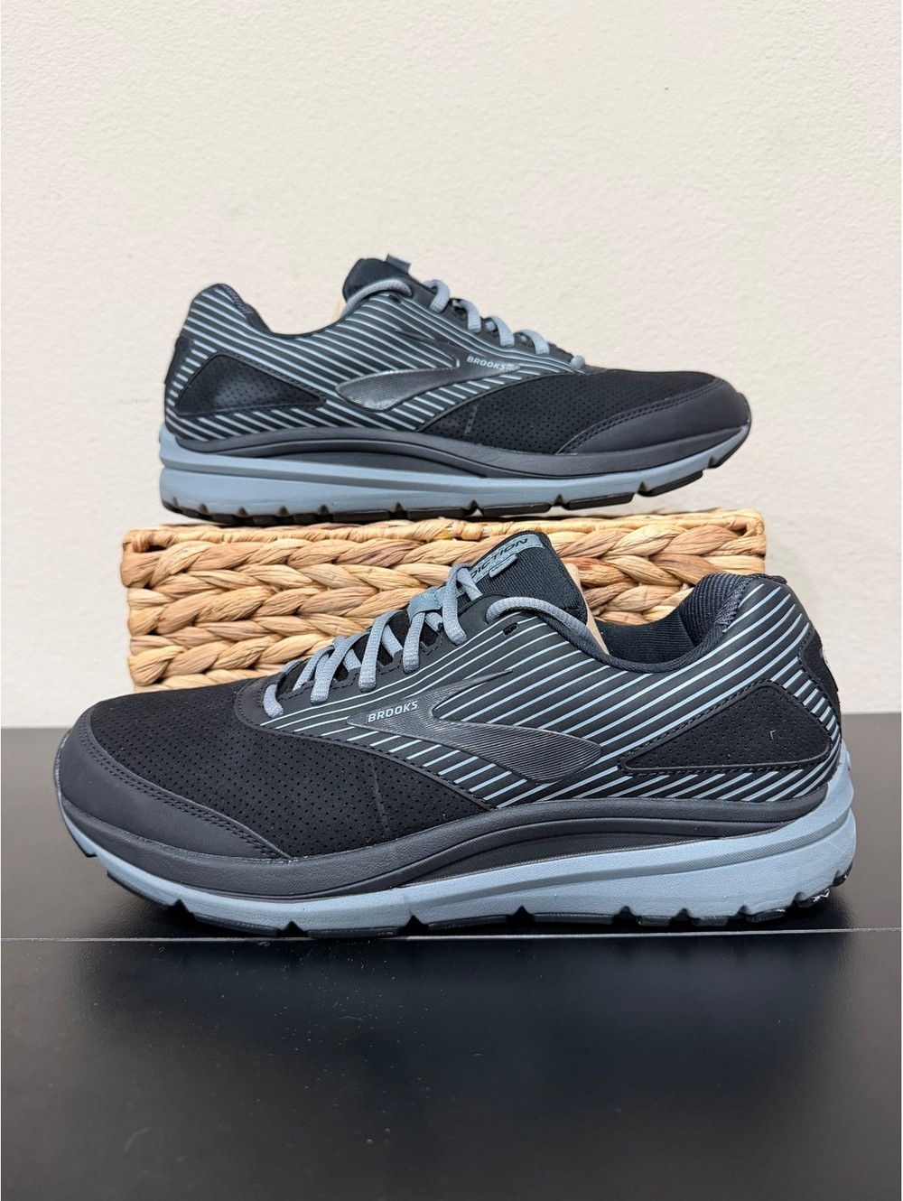 Size 11 - Brooks Addiction Walker Suede “Black”